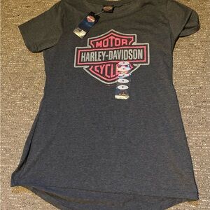 Harley-Davidson Charcoal Tee with Logo